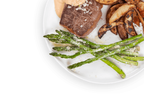 Steak Asparagus and Potato